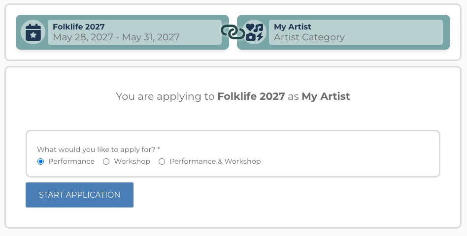 Start application